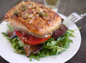 Salmon BLT Stacks